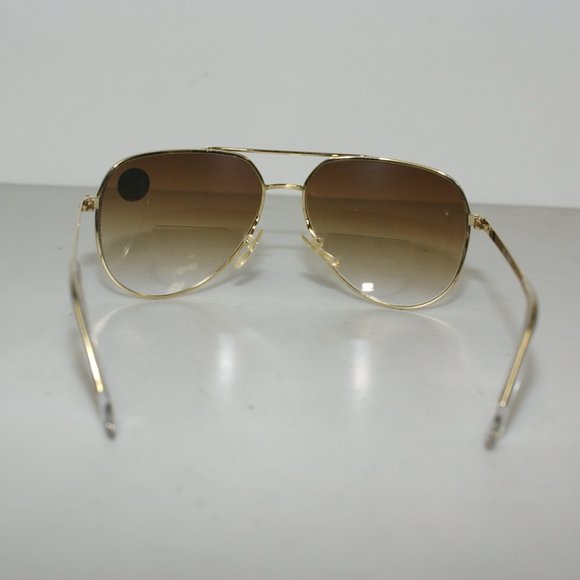 (NWT) Vintage 90's Aviator Metal Bi-Focal Reading Sunglasses (S. Gold) - Picture 3 of 4